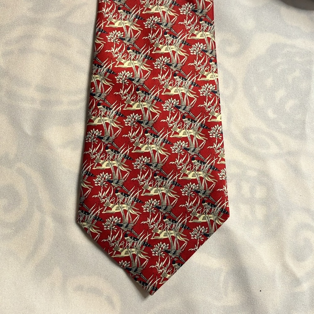 NADIA Handmade Red Ornamental Neck Tie